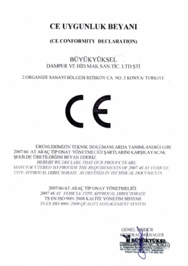 B�y�k Y�ksel Damper | SEMITURK Certificates
