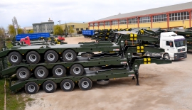 20  40 - 50 Tons Capacity Military Equipment & Tank Transporter Semi-Trailer