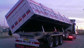 Platform Semi-Trailer with Side-Drops | Side Tipping Semi-Trailer