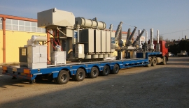 Mobil Trafo Merkezi iin Trafo Tayc Yar-Rmork - (5 Dingilli - 60 Ton)